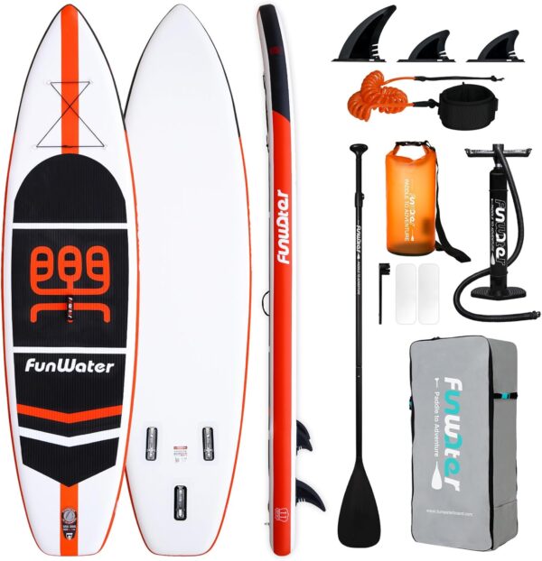 FunWater 立槳板超輕充氣槳板，配備 SUP 配件